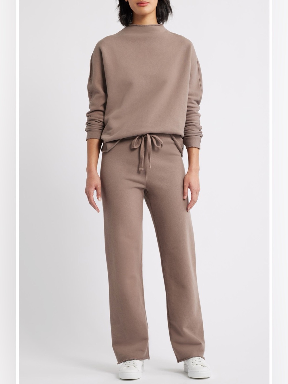 FRANK & EILEEN Catherine Cotton Sweatpants Brulee (124) - Picture 4 of 10